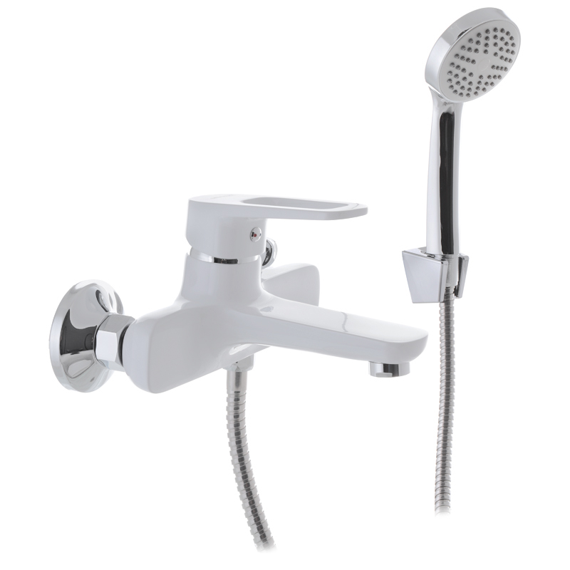 Змішувач для ванни з коротким зливом Mixxus NEVADA 009 EURO Білий (MI5800)
