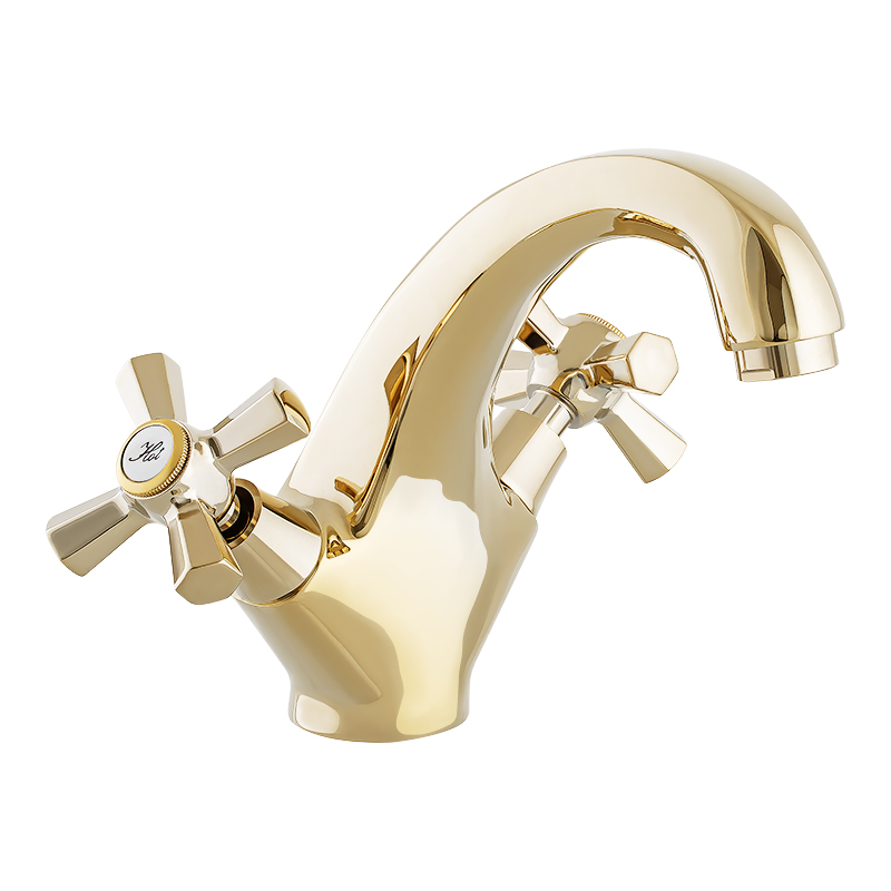 Смеситель для умывальника Mixxus Premium Retro GOLD-161 (MI5848)