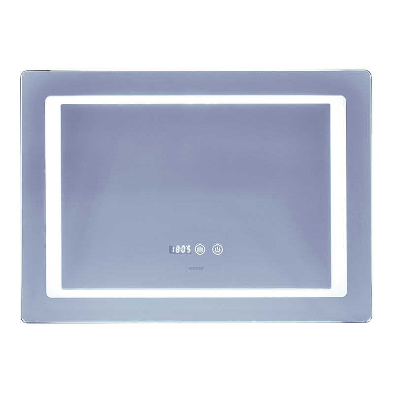 Дзеркало Mixxus Style MR03-70x50 (годинник, LED-підсвічування, антизапотівання) (MI6006)
