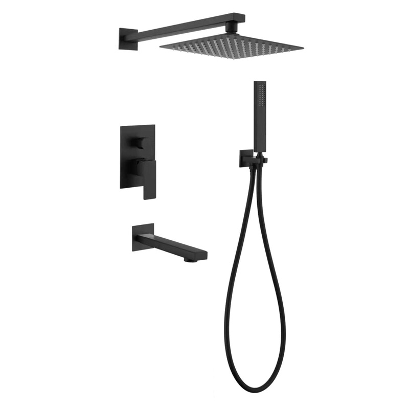 Вбудована душова система Mixxus KUB-009 INNER BLACK (нерж. сталь) (MI5946)