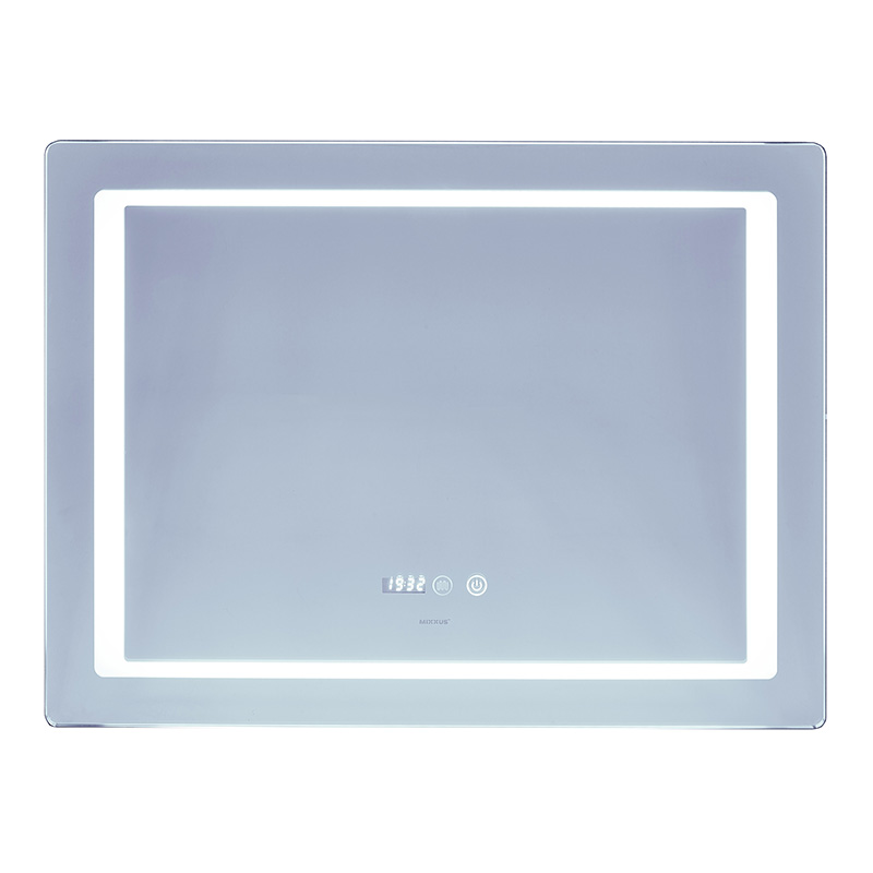 Дзеркало Mixxus Style MR03-80x60 (годинник, LED-підсвічування, антизапотівання) (MI6005)