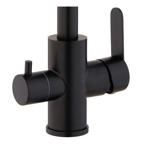 Змішувач для кухні Mixxus DAX-021-G Black (нерж. сталь) з вих.для пит.воды (MI6078)