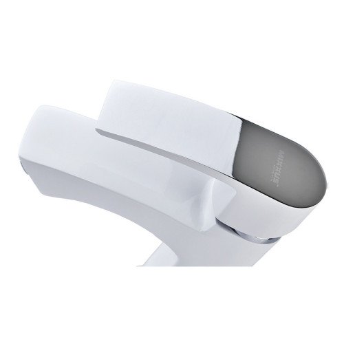 Змішувач для умивальника Mixxus Magnum 001 White-Chrome (MI6201)