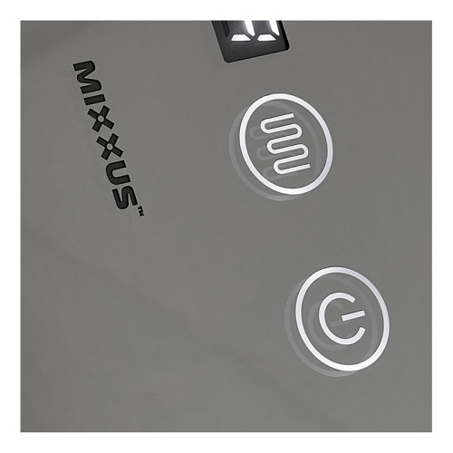 Дзеркало Mixxus Plain MC02-60 (годинник, LED-підсвічування, антизапотівання) (MI6012)