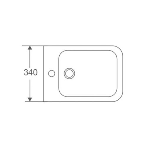 Біде підвісне Mixxus Premium Quadro-0501 485x345x325mm (MP6459)