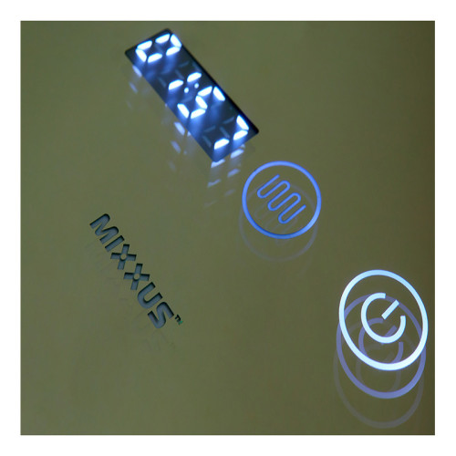 Дзеркало Mixxus Flat MR04-100x60 (годинник, LED-підсвічування, антизапотівання) (MI6008)