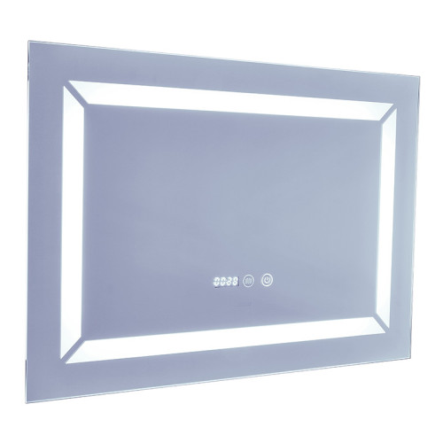 Зеркало Mixxus Light MR01-70x50 (часы, LED-подсветка, антизапотевание) (MI6000)