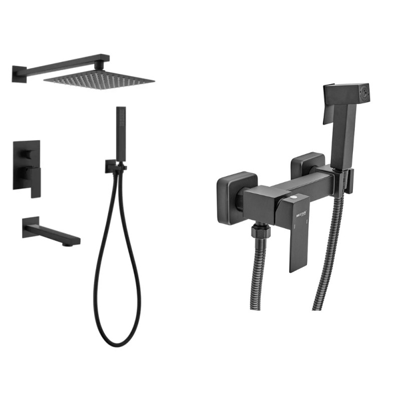 Набор 2в1 Mixxus KUB-009 INNER BLACK (нерж. сталь) (MI5946) + Mixxus KUB-222 Black (MI6019)