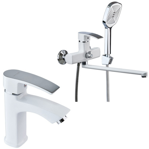 Набор 2в1 Mixxus Magnum 006 (Euro) White-Chrome (MI6202) + Mixxus Magnum 001 White-Chrome (MI6201) Набор 2в1 Mixxus Magnum 006 (Euro) White-Chrome (MI6202) + Mixxus Magnum 001 White-Chrome (MI6201)