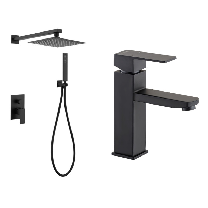 Набор 2в1 Mixxus KUB-003 INNER BLACK (нерж. сталь) (MI5944) + Mixxus KUB-001 черный (из нерж. стали) (MI2810)