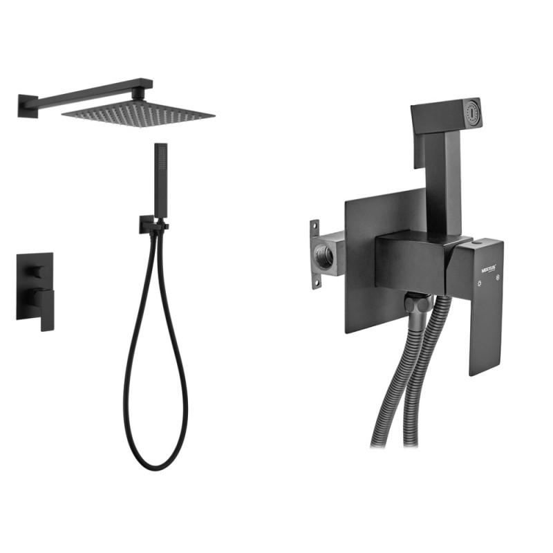 Набір 2в1 Mixxus KUB-003 INNER BLACK (нерж. сталь) (MI5944) + Mixxus KUB-333 Black (MI6040)