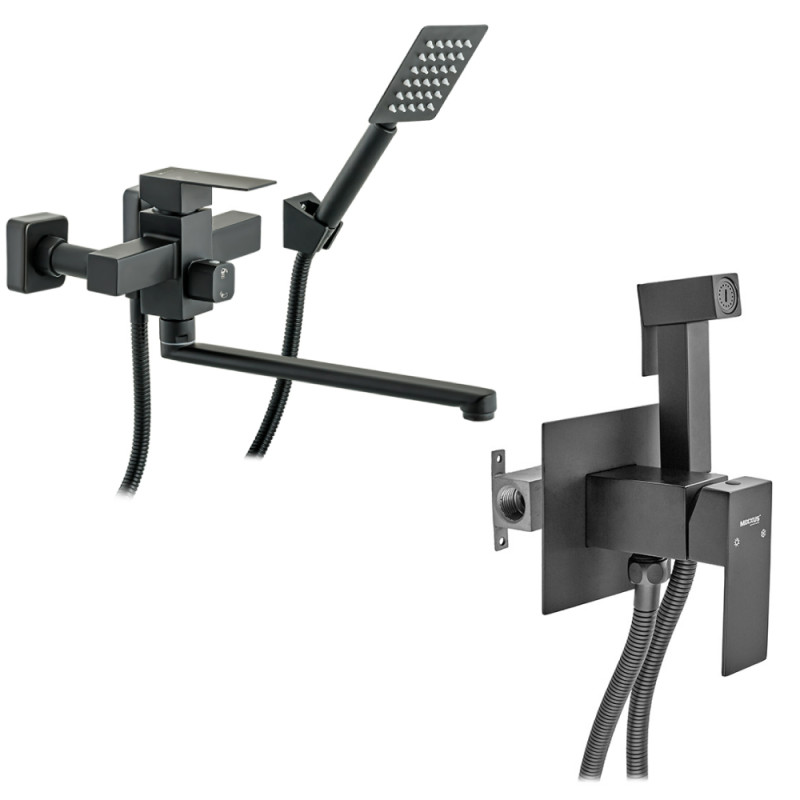 Набор 2в1 Mixxus KUB-006 черный (из нерж. стали) (MI2811) + Mixxus KUB-333 Black (MI6040)