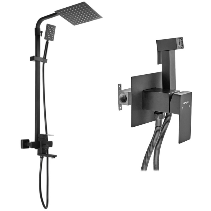 Набор 2в1 Mixxus KUB-009-J черный (из нерж. стали) (MI2814) + Mixxus KUB-333 Black (MI6040)