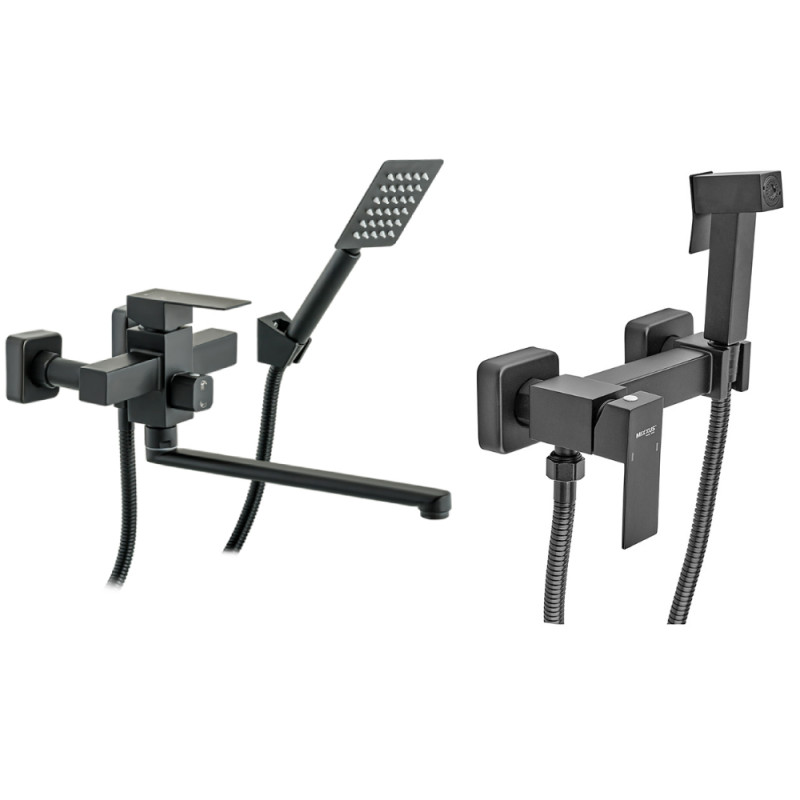 Набор 2в1 Mixxus KUB-006 черный (из нерж. стали) (MI2811) + Mixxus KUB-222 Black (MI6019)