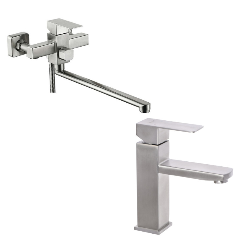 Набор 2в1 Mixxus KUB-006 (Euro) (нерж. сталь) (MI6150) + Mixxus KUB-001 (SS2806)