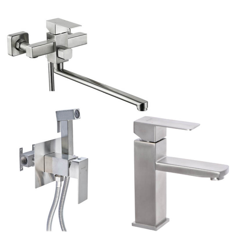 Набор 3в1 Mixxus KUB-006 (Euro) (нерж. сталь) (MI6150) + Mixxus KUB-001 (SS2806) + Mixxus KUB-333 (MI6039)