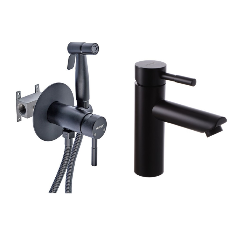 Набор 2в1 Mixxus SUS-333 Black (MI6036) + Mixxus SUS-001-A черный (из нерж. стали) (MI2802)