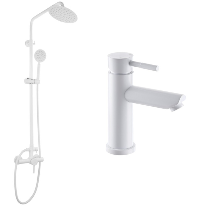 Набор 2в1 Mixxus SUS-003-J WHITE из нерж. стали SUS304 (MI5757) + Mixxus SUS-001-A белый (из нерж. стали) (MI5752)
