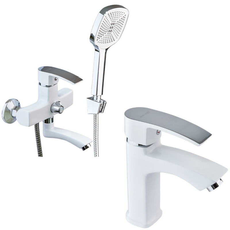 Набір 2в1 Mixxus Magnum 009 (Euro) White-Chrome (MI6203) + Mixxus Magnum 001 White-Chrome (MI6201)